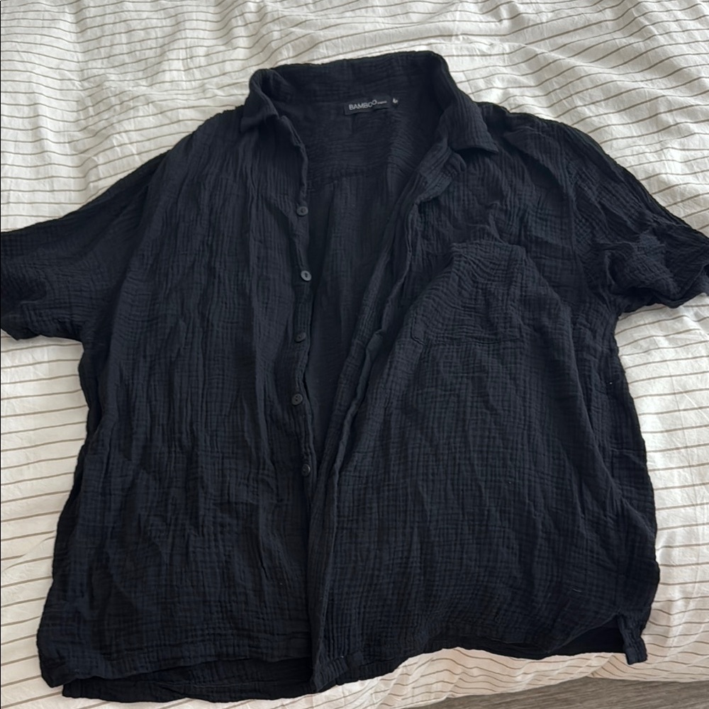 BAMBOO Men's Black Shirt
